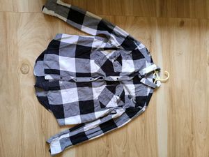 Checked Ripped Flannel Shirt