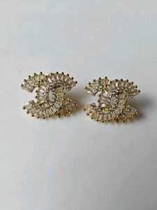 Designer CC Stud Earrings