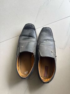 Men's Black Leather Loafers