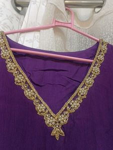 Beautiful Purple Kurta Set