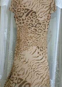 Chic Leopard Print Ruffle Dress