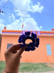 evil eye rakhi keychain rubber scrunchie