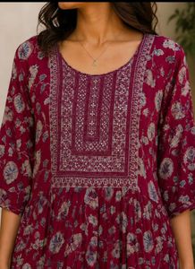 Boho Floral Print Maxi Dress