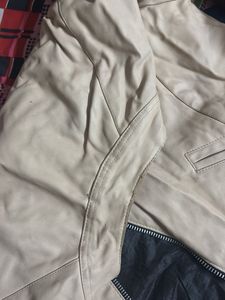 Stylish Beige Moto Jacket