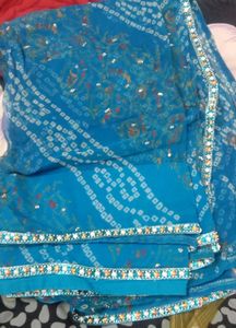 eligent blue colour festive saree