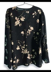 (Dasi sale) Vintage Floral Button-Up Blouse
