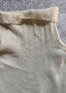 Cream Turtleneck Sweater