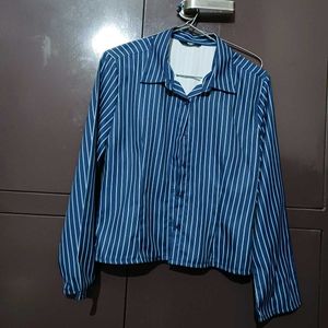 Classic Pinstripe Button-Up Shirt