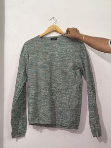 Men's Textured Crew Neck Sweater