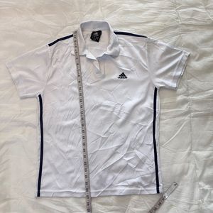 Adidas White Polo T-Shirt