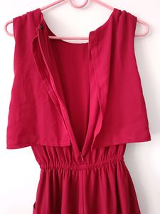 Womens Maroon Jumpsuit