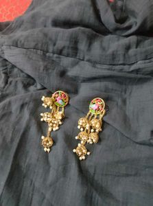 Elegant Peacock Design Jhumka Earrings