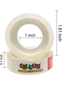 💥12 Rolls×2 Pack Gold Transparent Tape Refills