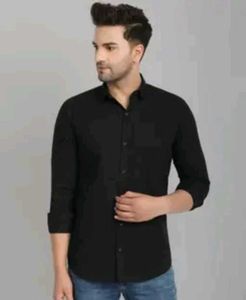 Men's Black Full Sleeve Shirt brand new unused