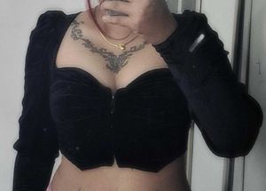 Black Velvet Corset Top