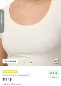 Ribbed Cropped Tops