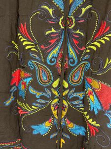 Bohemian Embroidered Y2K Kurti 🖤