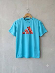 Adidas Blue Graphic T-Shirt