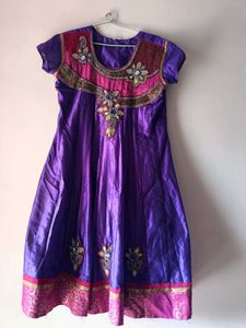 Elegant Purple Embroidered Kurta Set