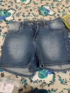 Light Wash Denim Shorts