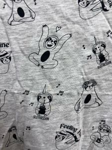 Cute Sloth Print Crop Top