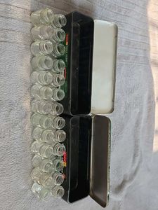 26 Empty bottles of camel poster colour for art