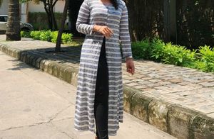 Striped Long Kurti