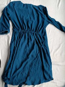 Teal Blue Casual Dress