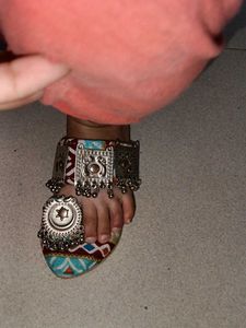 Boho Ethnic Sandals with Bell Charms
