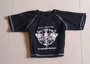 set of 2 raglan print crop top