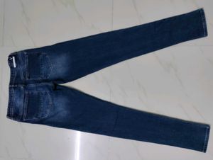 Ripped Dark Wash Denim Jeans