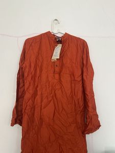 Men's Orange Kurta