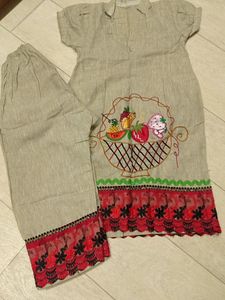 Collar Top Bottom Set