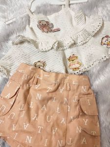 Adorable Baby Girl Teddy Bear Set