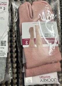 Jockey Woman Ankle Length Toe Socks (Peach)