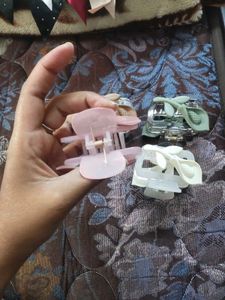 Set of 4 Decorative Hair Claw Clips