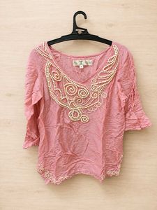 desi y2k pearl silk top
