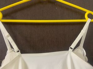 Alluring White Lace Fringed Cami Top