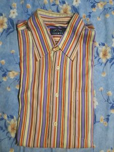 Cotton County Striped Button-Up Shirt