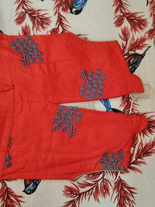 232.Beautiful Red Ethnic Gown
