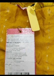 Vibrant Yellow Kurta Set... without tag