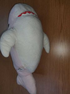 pink shark plush toy