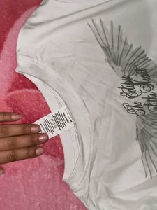 Graphic Print White T-shirt