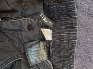 H&M black corduroy trousers