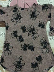 Floral Print Classic Top cum Kurti