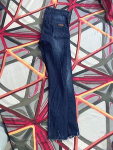 Mast &amp; Harbour Blue Mid Rise Stretchable Jeans