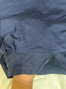 Navy Blue "Hockey Mode On" Crop Top