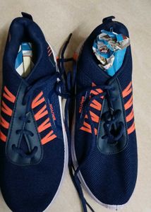 Stylish Blue &amp; Orange Sneakers
