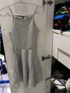 Striped Fit &amp; Flare Dress