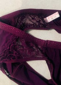 Women's Purple Lace Briefs